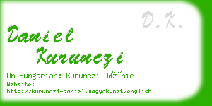 daniel kurunczi business card